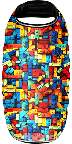 WauDog Clothes Курточка-накидка "Блоки" для собак WauDog Clothes Курточка-накидка "Блоки" для собак