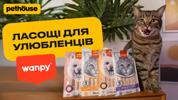 Лакомства Wanpy для кошек и собак