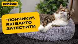 Лежанки "Пончики" для собак и кошек от HiDog