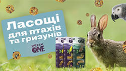 SPECIAL ONE Ласощі-пундики для птахів і гризунів SPECIAL ONE Ласощі-пундики для птахів і гризунів