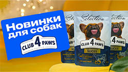 НОВЫЕ вкусы для собак от Клуб 4 Лапы Premium Selection НОВЫЕ вкусы для собак от Клуб 4 Лапы Premium Selection