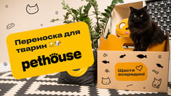 Картонная переноска Pethouse для животных